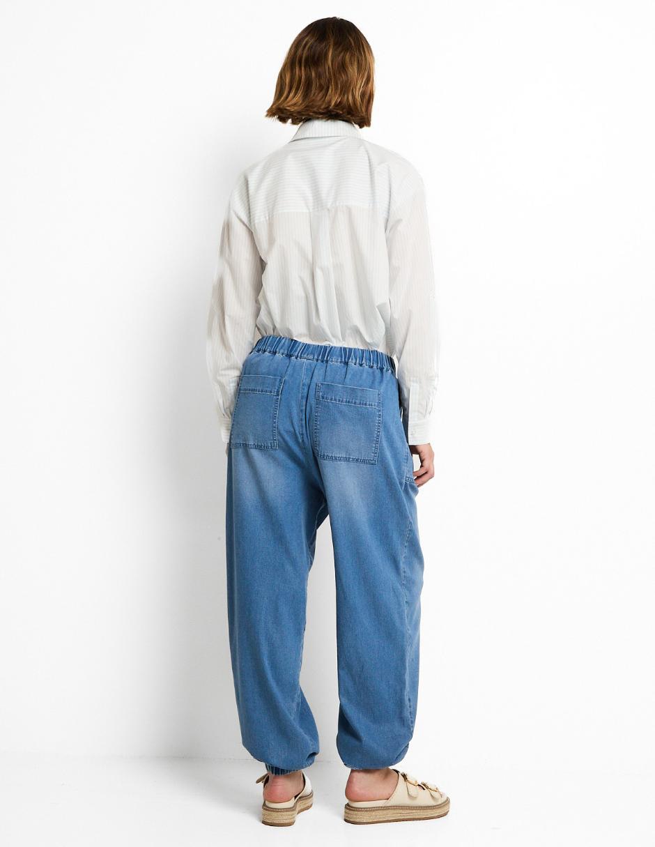 Jeans maternidad relaxed straight corte cintura alta 2