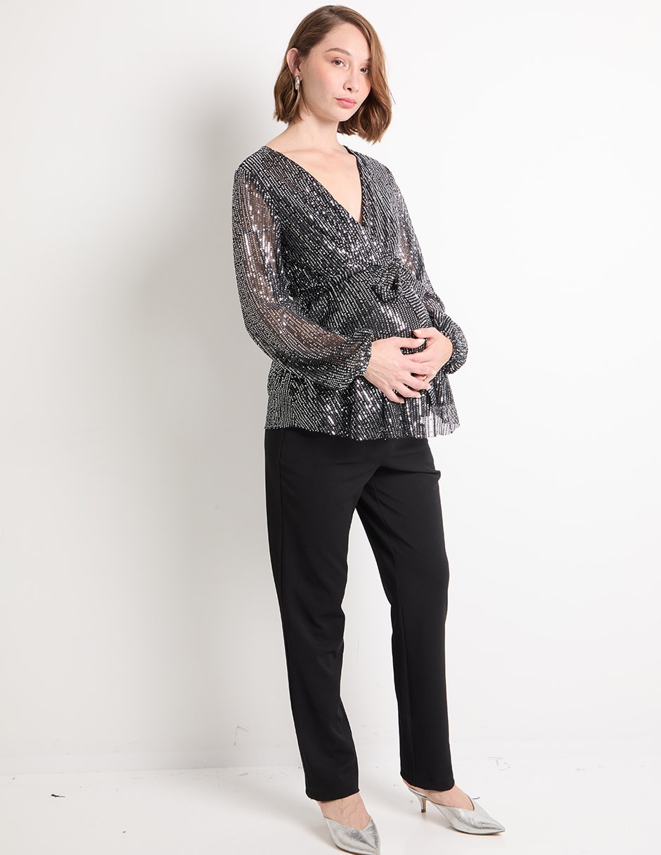 Blusa maternidad manga larga 3