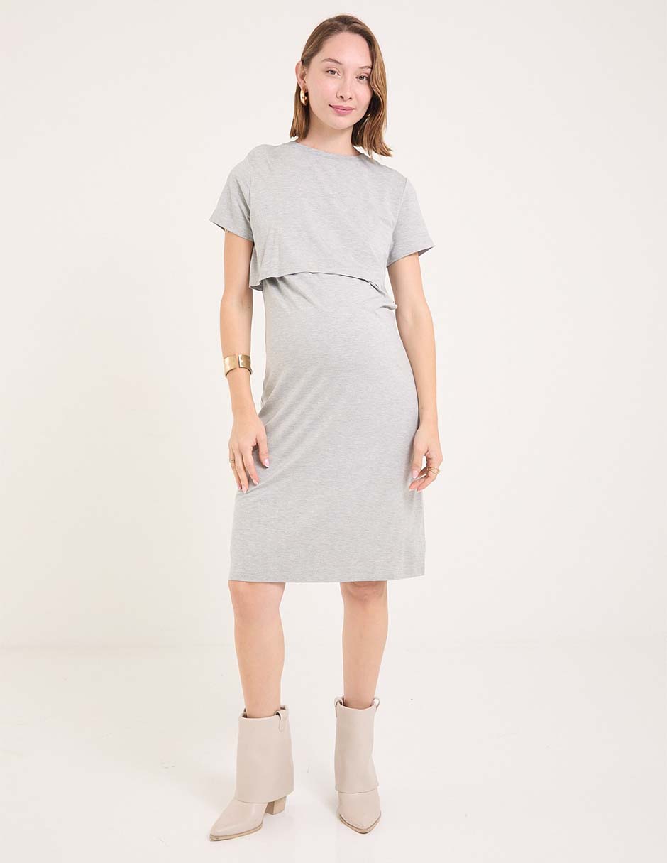 Vestido maternidad 3/4 casual Vestido maternidad 3/4 casual