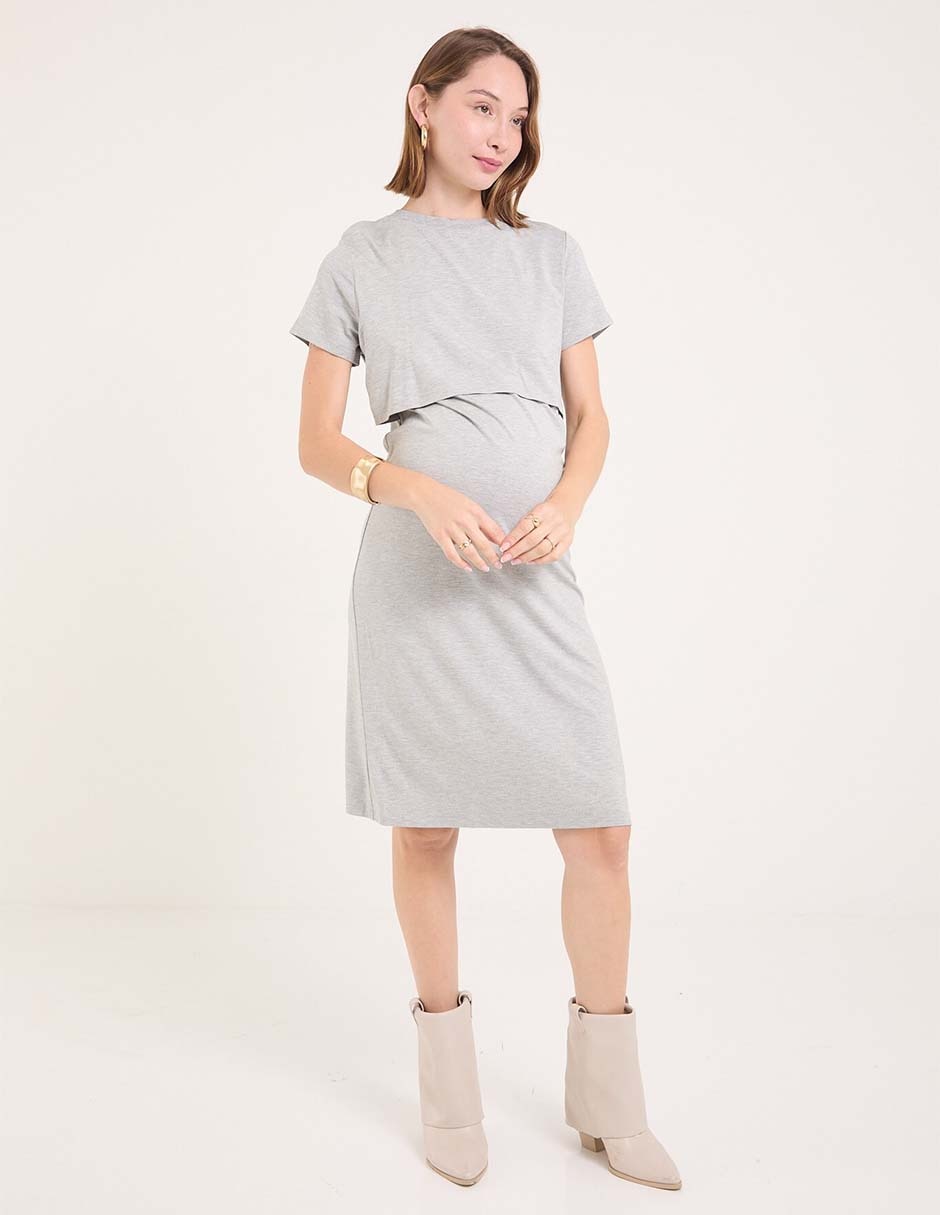 Vestido maternidad 3/4 casual 3