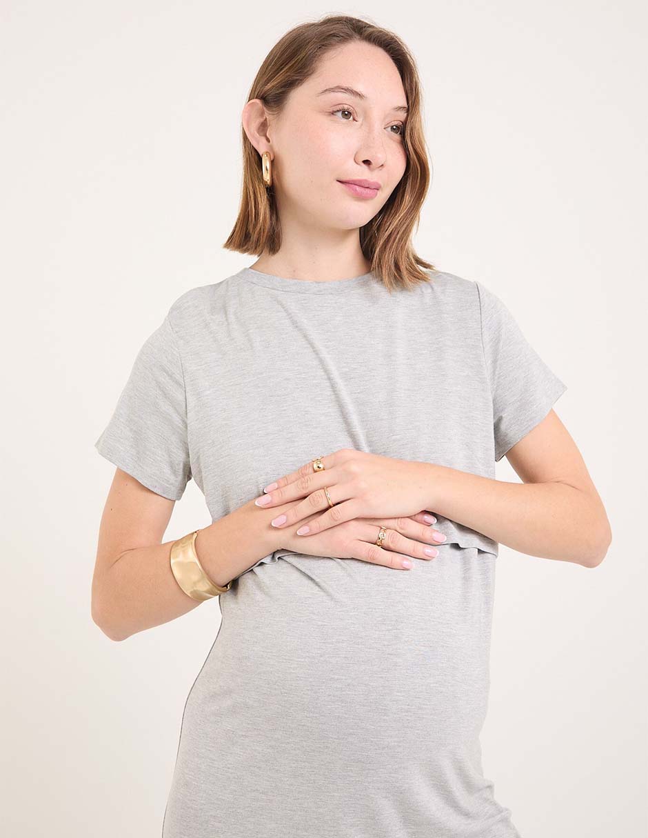 Vestido maternidad 3/4 casual 4