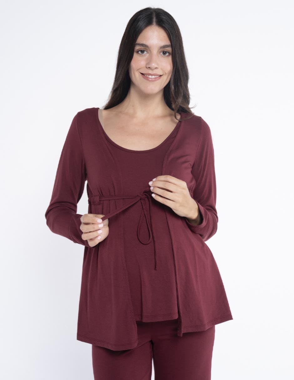 Blusa maternidad manga larga 2