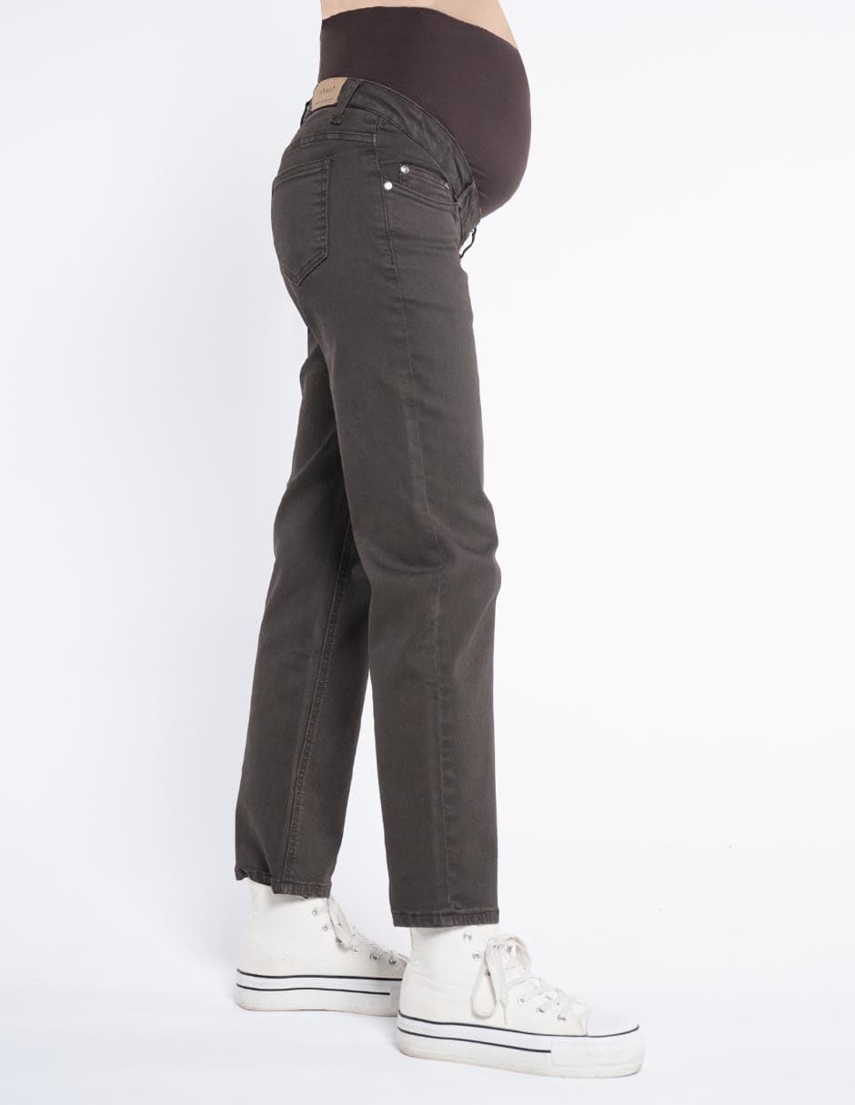 Jeans maternidad straight corte cintura alta 3