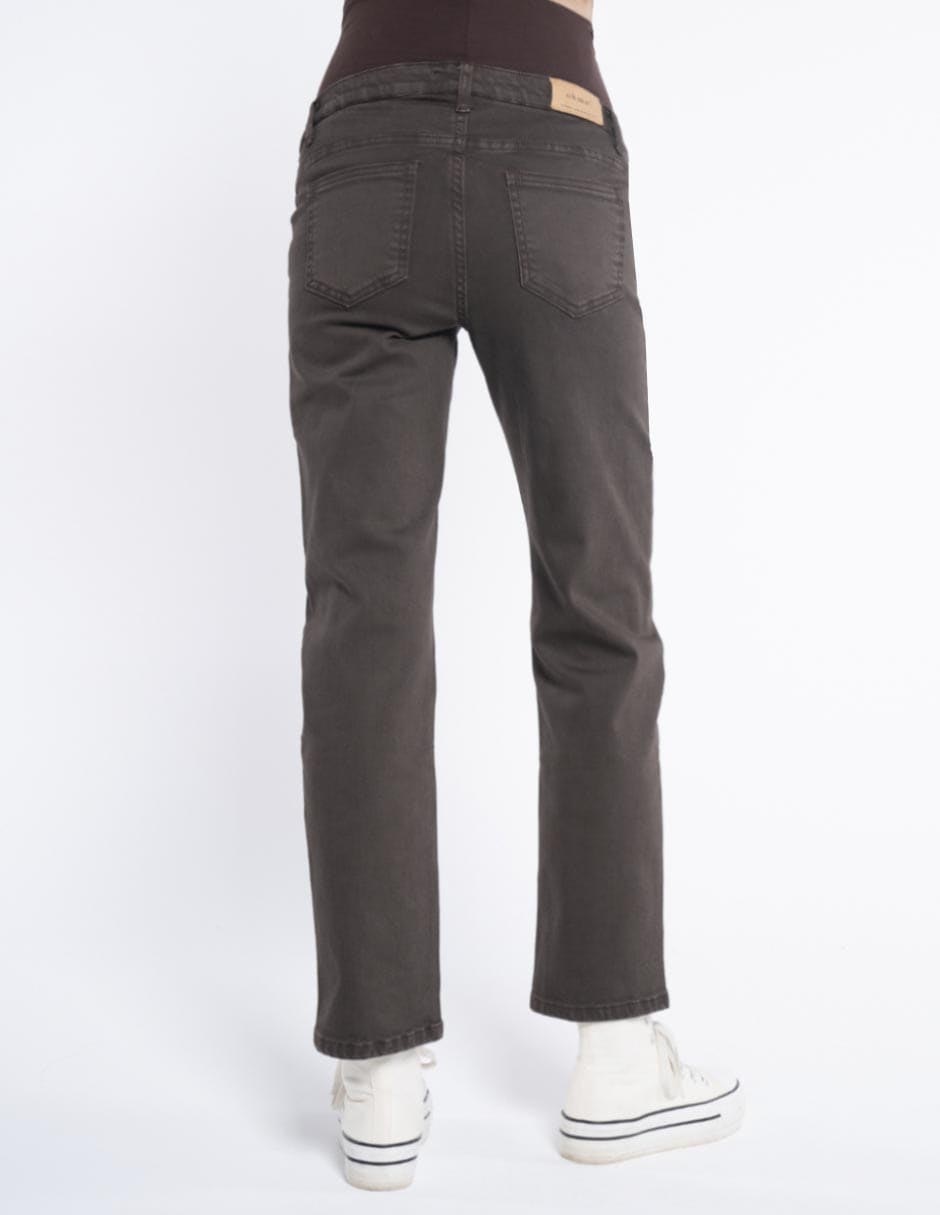 Jeans maternidad straight corte cintura alta 4