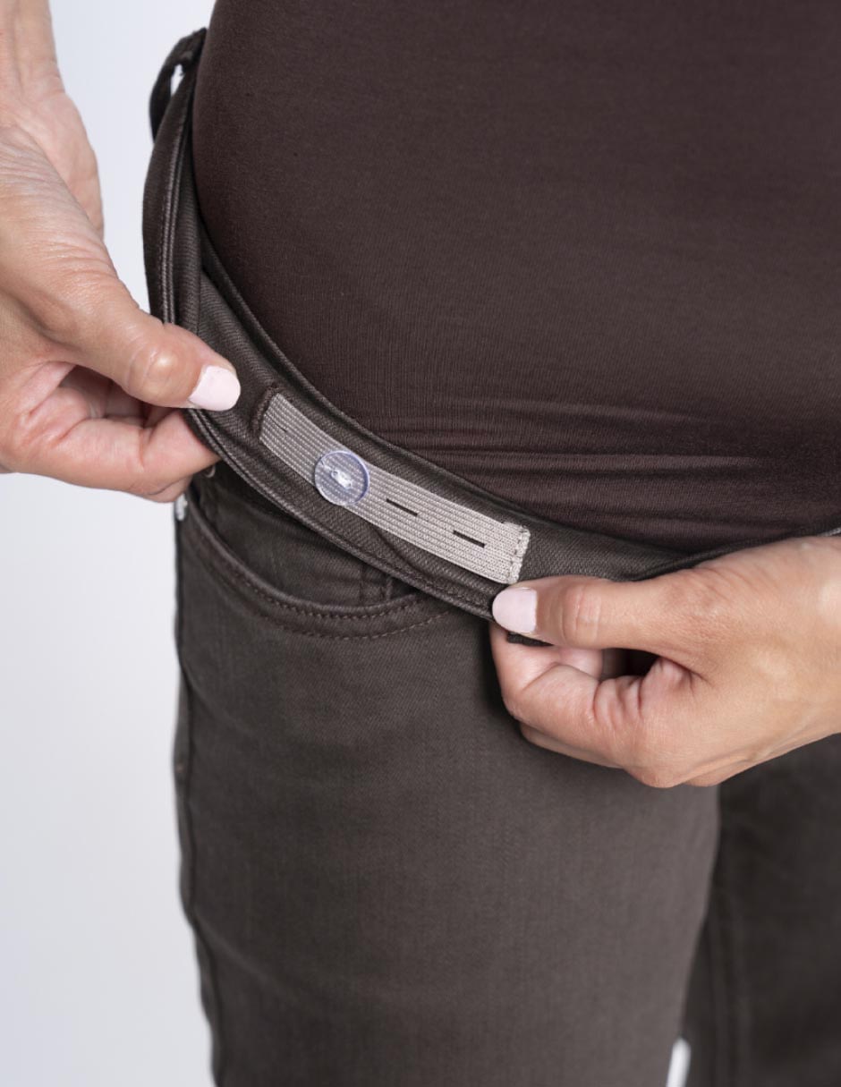 Jeans maternidad straight corte cintura alta 5