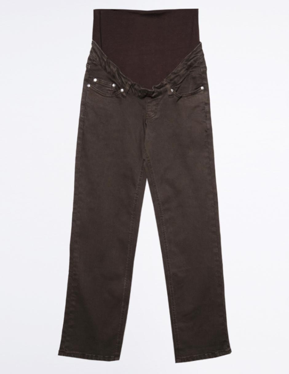 Jeans maternidad straight corte cintura alta 7