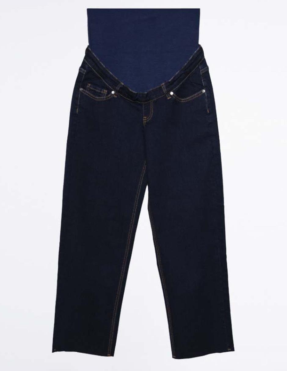 Jeans maternidad straight corte cintura alta 7