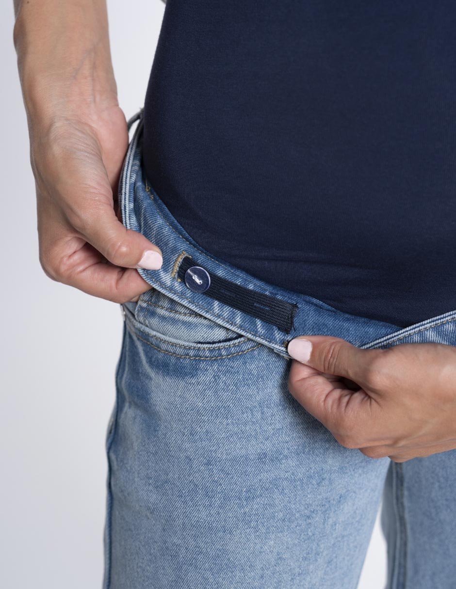 Jeans maternidad slim corte cintura alta 5