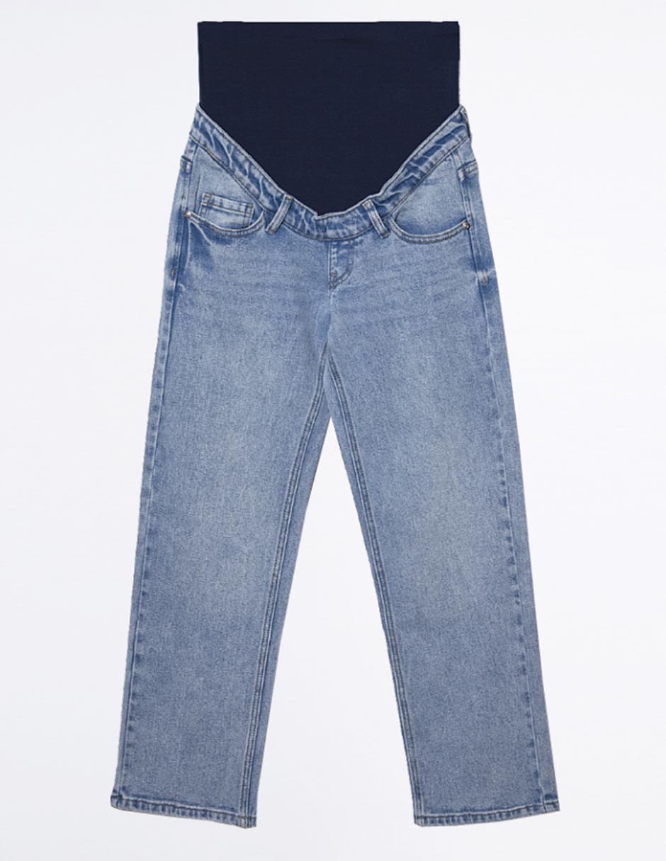 Jeans maternidad slim corte cintura alta 7