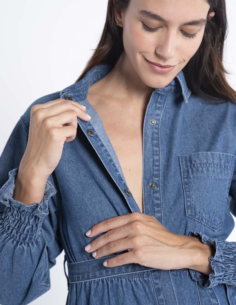 Vestido maternidad midi casual 5