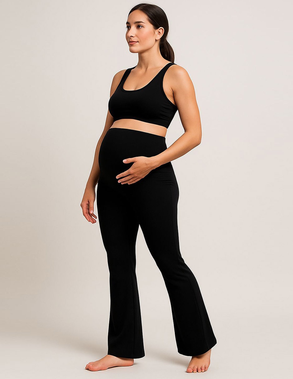 Legging de maternidad cintura alta con elástico 4