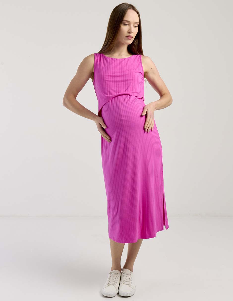 Vestido maternidad midi casual 3