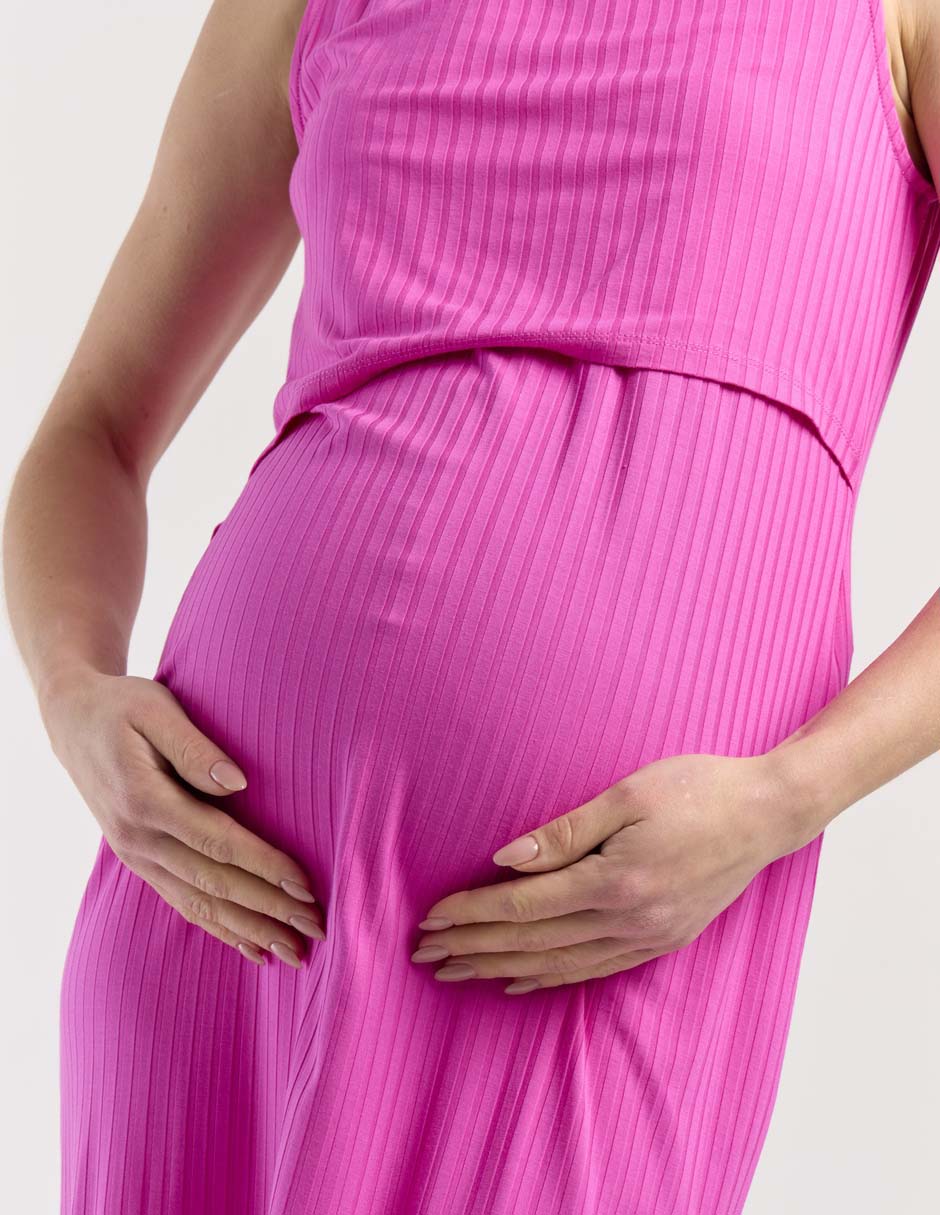 Vestido maternidad midi casual 4