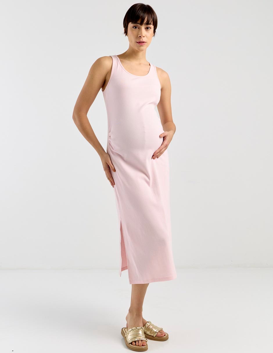 Vestido maternidad maxi casual 3