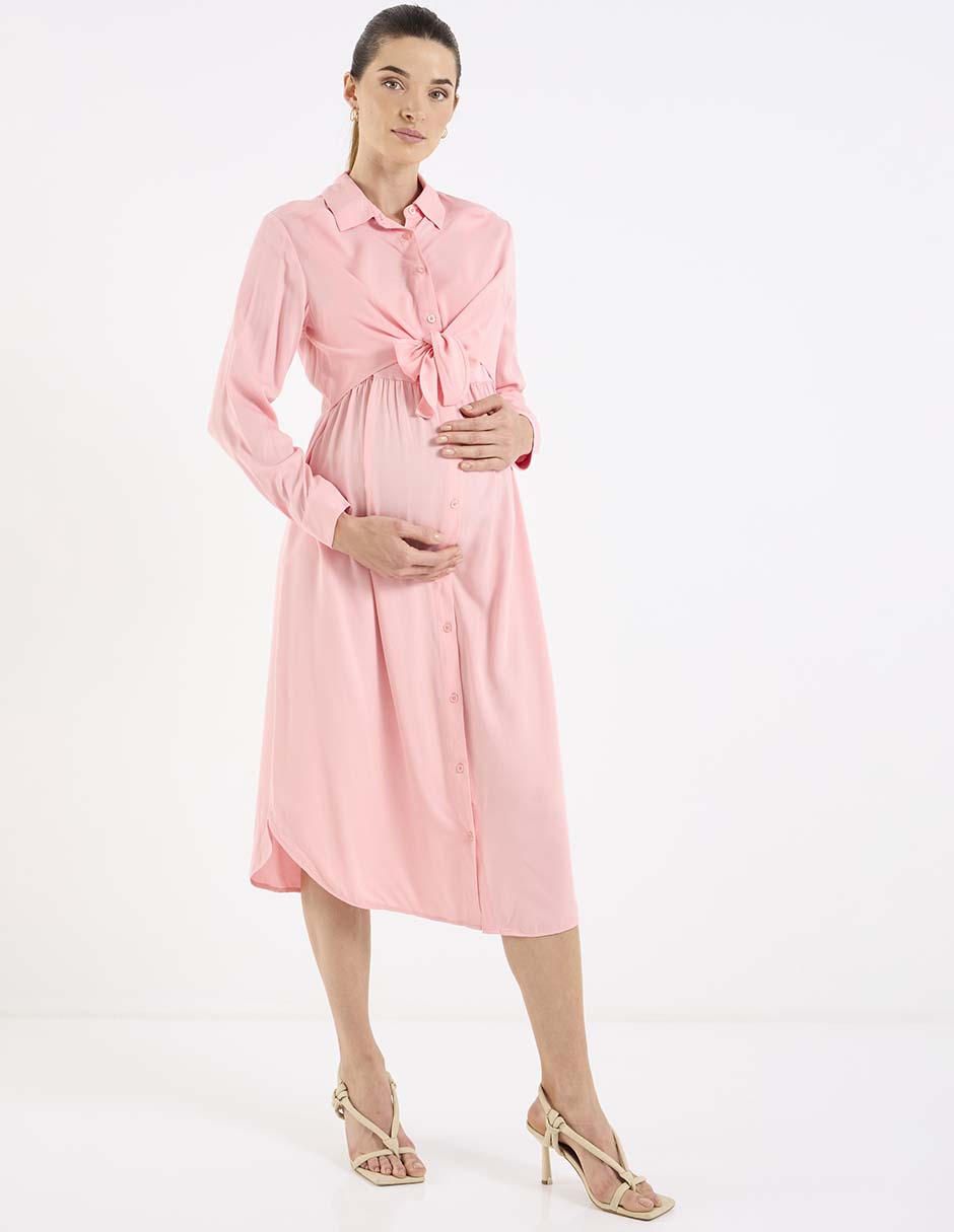 Vestido maternidad midi casual 3