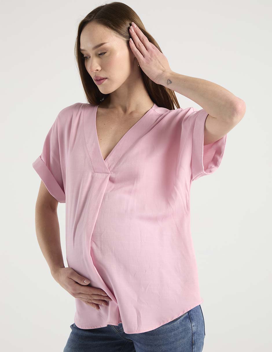 Blusa maternidad manga corta Blusa maternidad manga corta