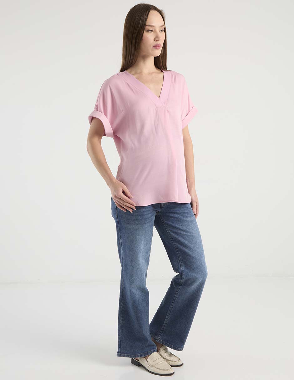 Blusa maternidad manga corta 3