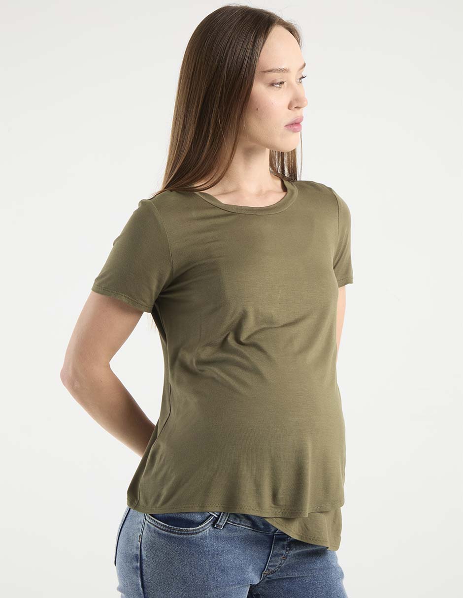Blusa maternidad manga corta Blusa maternidad manga corta