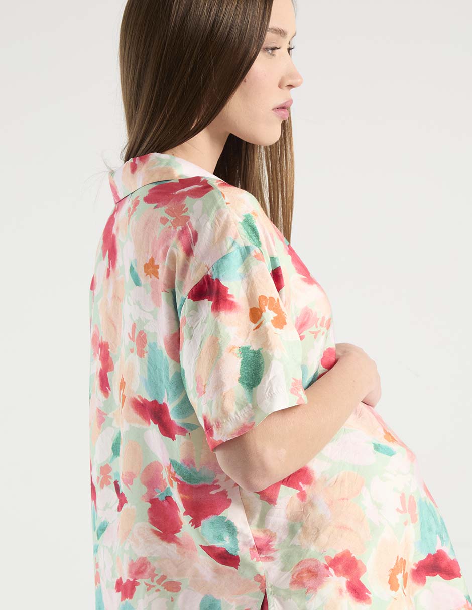 Blusa maternidad manga corta 5