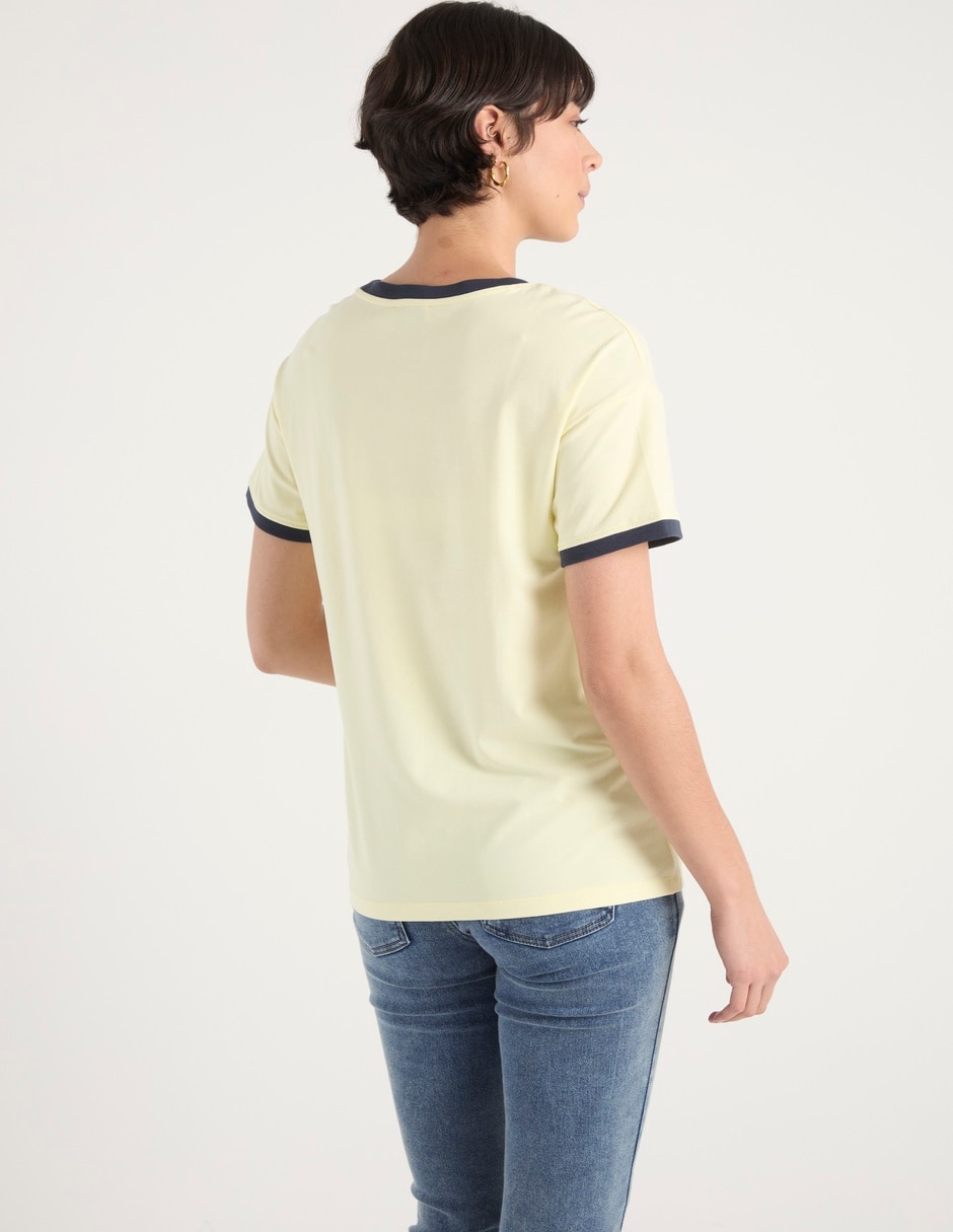 Playera maternidad manga corta cuello redondo 6