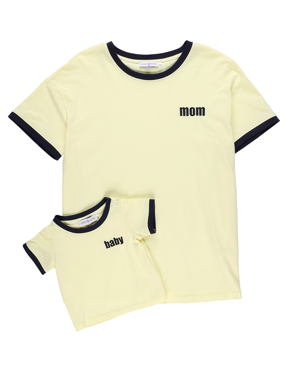 Playera maternidad manga corta cuello redondo 7