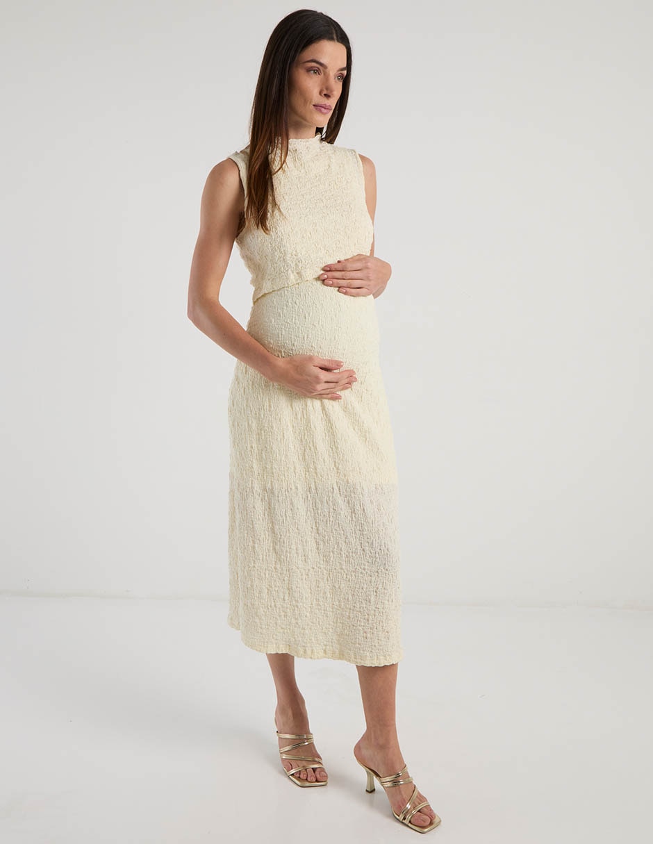 Vestido maternidad cropped casual Vestido maternidad cropped casual