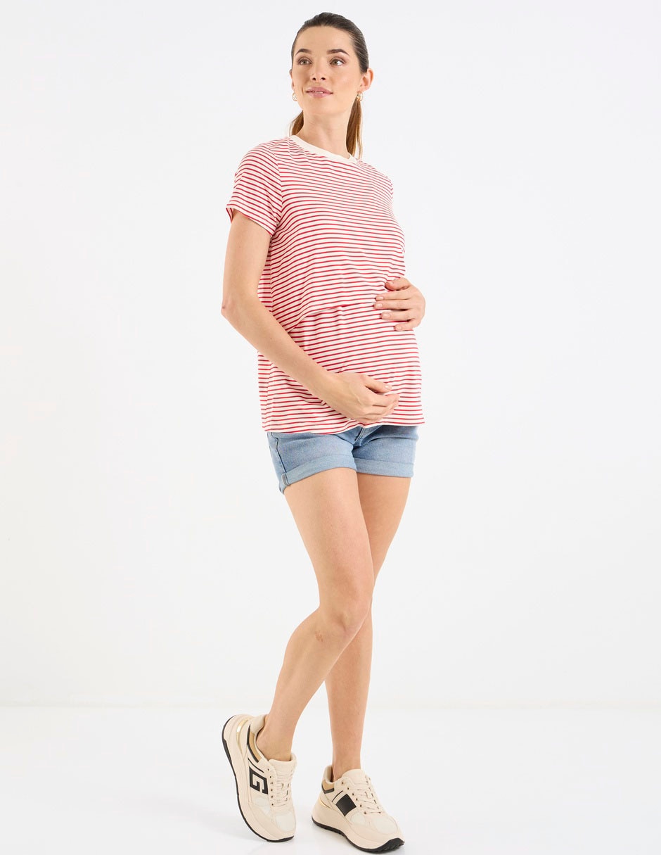 Short de maternidad de mezclilla 3