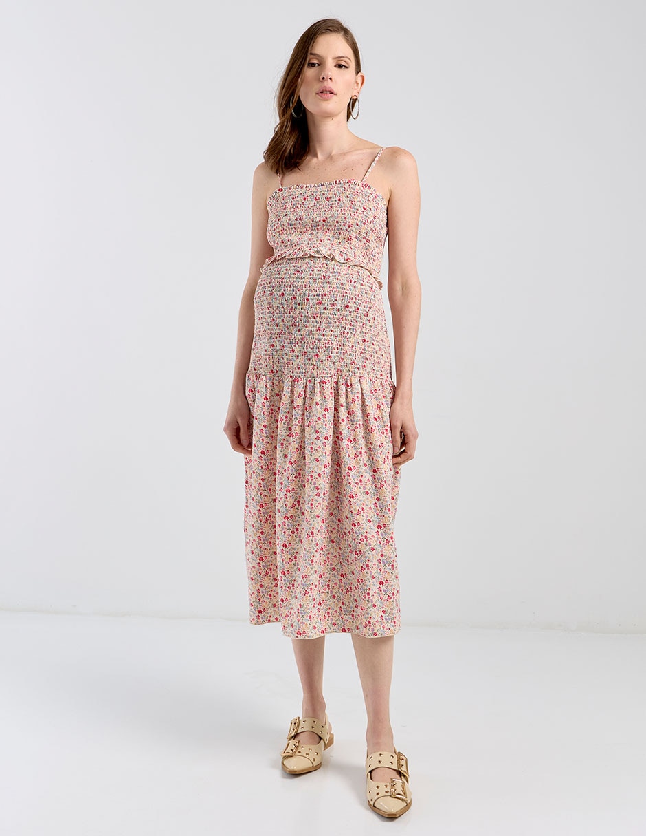 Vestido maternidad midi casual Vestido maternidad midi casual