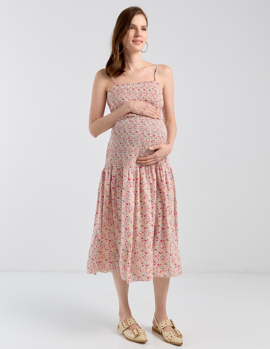 Vestido maternidad midi casual 3