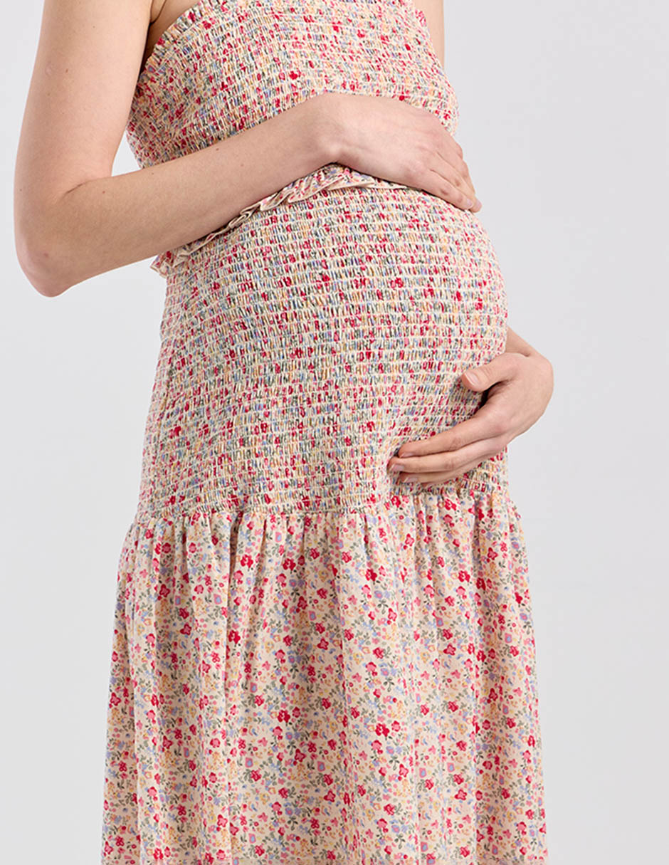 Vestido maternidad midi casual 4