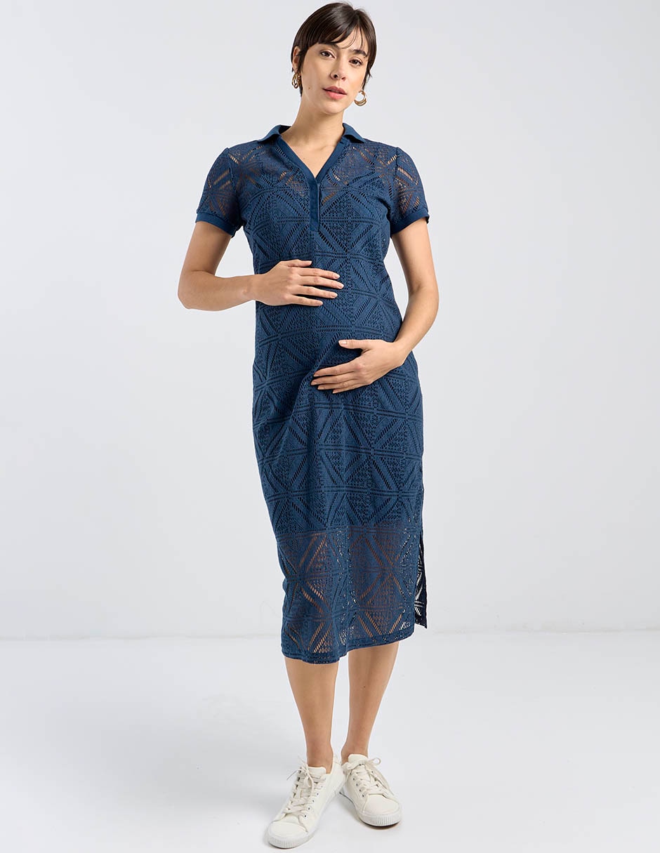 Vestido maternidad midi casual Vestido maternidad midi casual