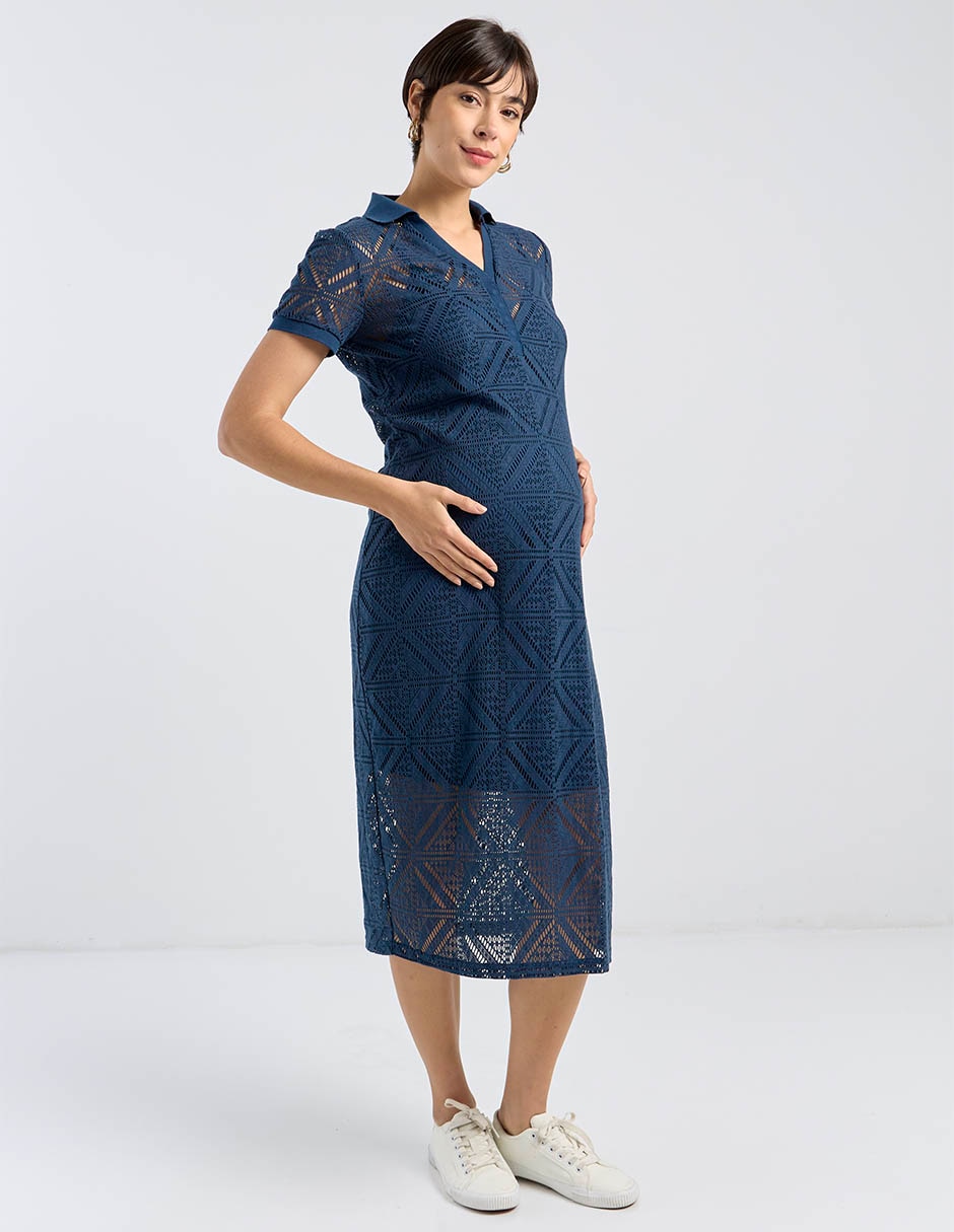 Vestido maternidad midi casual 3