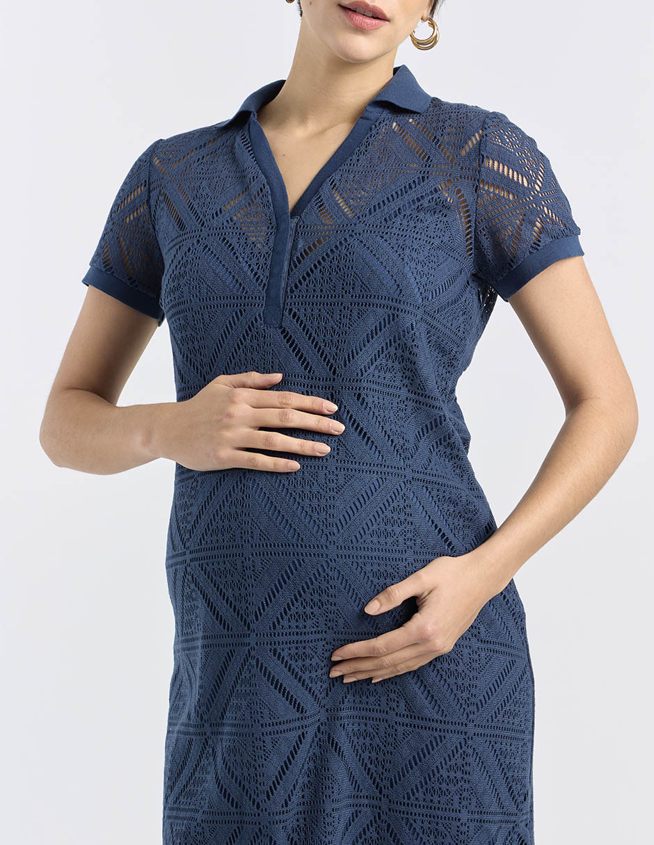 Vestido maternidad midi casual 4