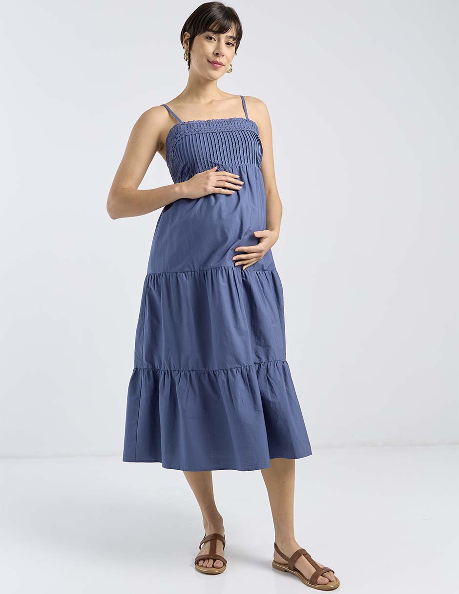 Vestido maternidad midi casual Vestido maternidad midi casual