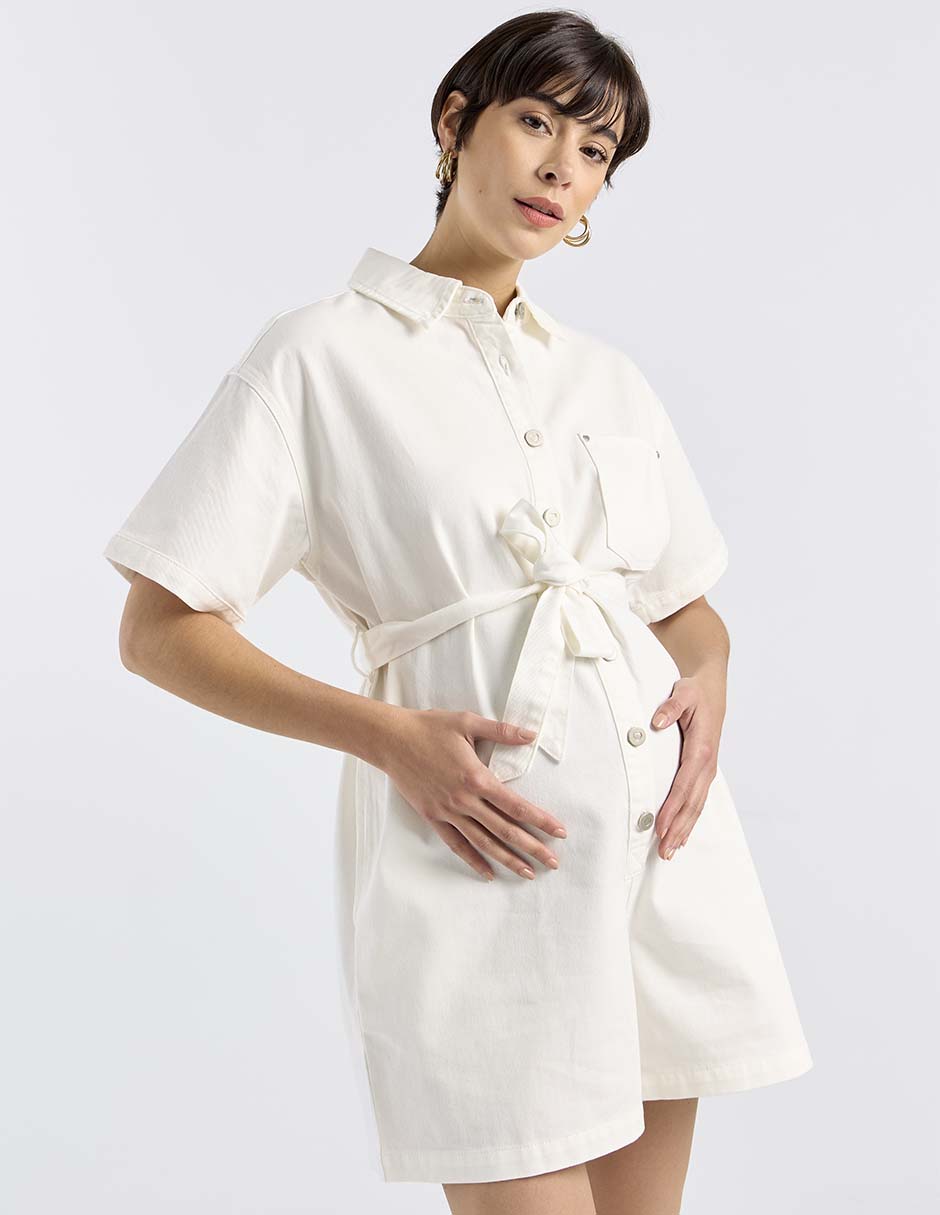 Romper maternidad de algodón casual 2