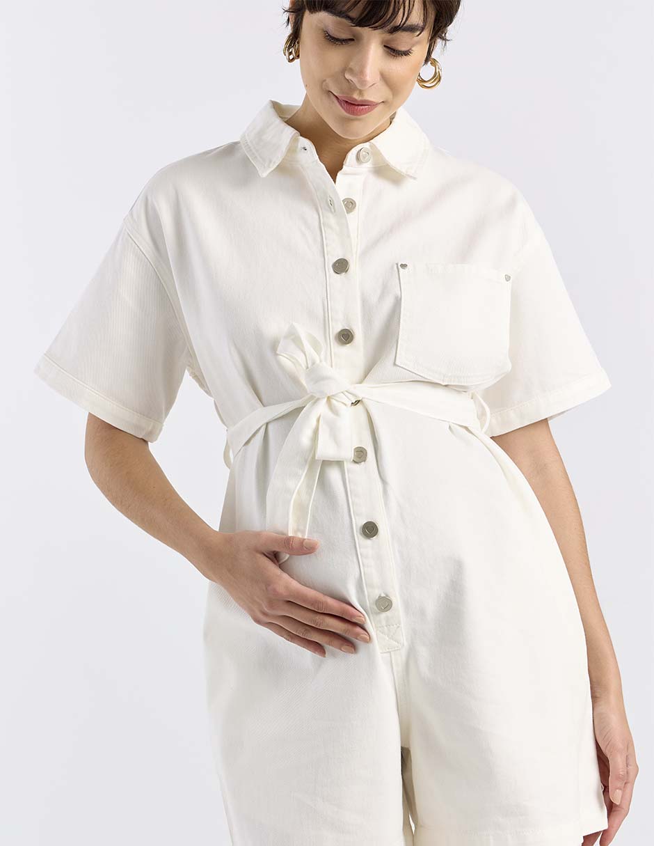 Romper maternidad de algodón casual 4