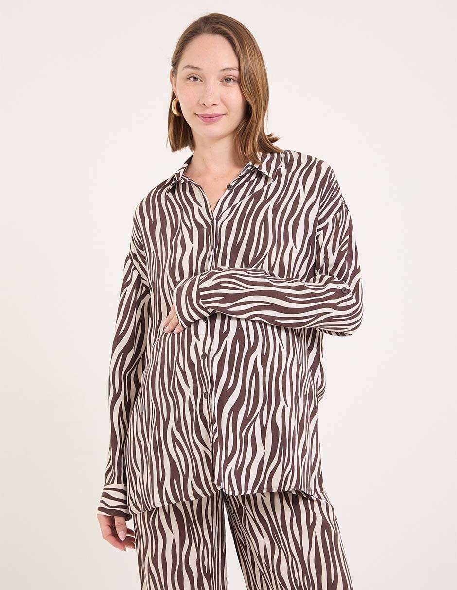 Blusa maternidad manga larga