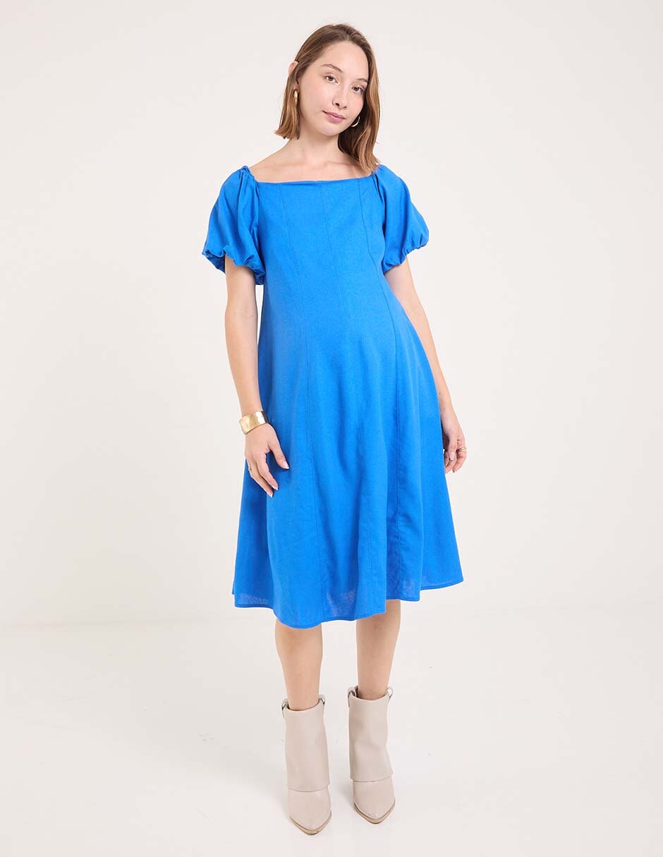 Vestido maternidad midi casual 3