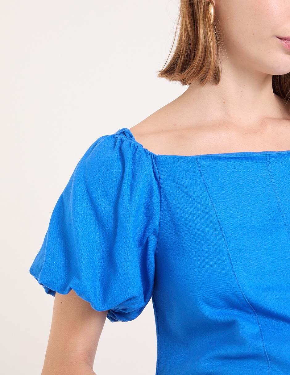 Vestido maternidad midi casual 5