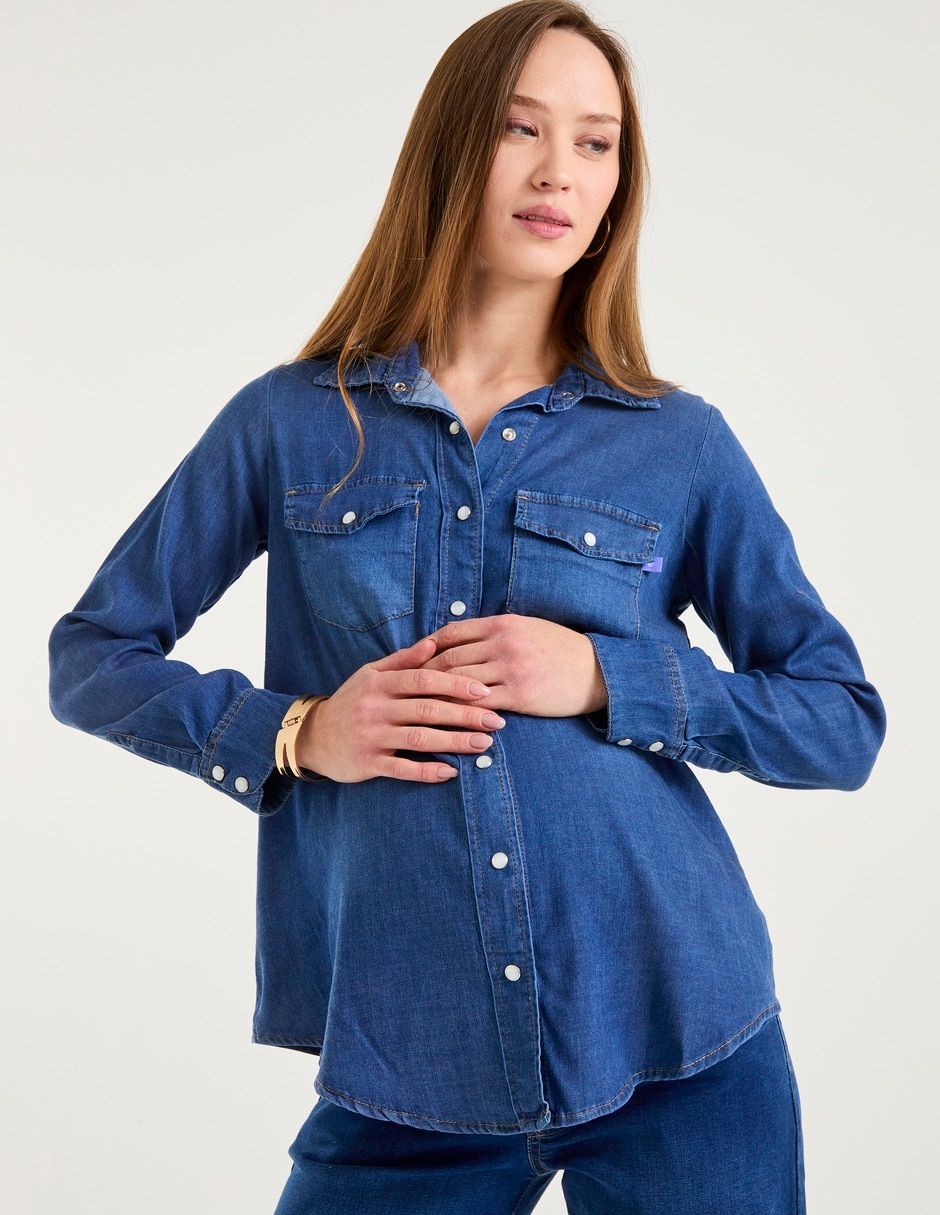 Blusa maternidad manga larga Blusa maternidad manga larga