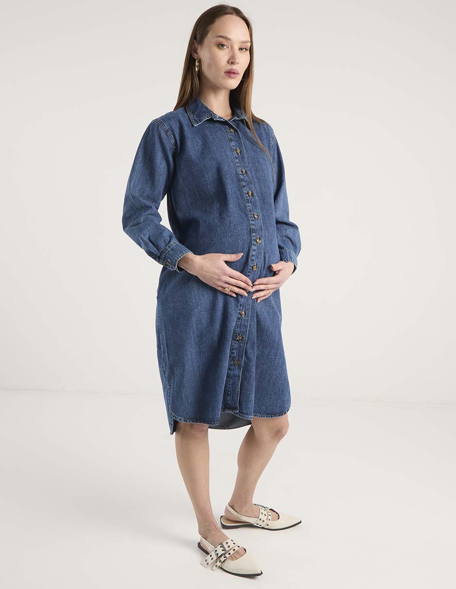 Vestido maternidad arriba de la rodilla casual 2