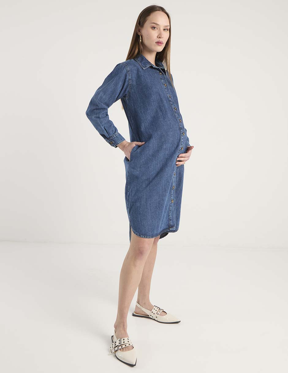 Vestido maternidad arriba de la rodilla casual 3
