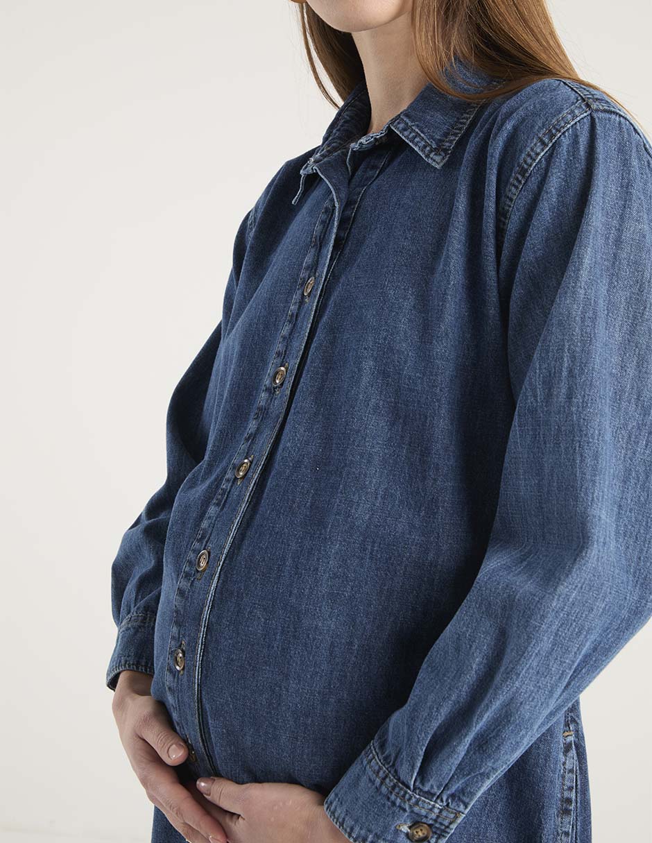 Vestido maternidad arriba de la rodilla casual 5