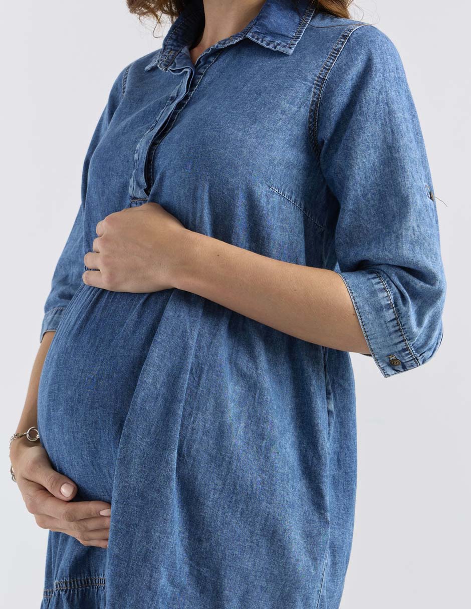 Vestido de maternidad 3/4 casual 4