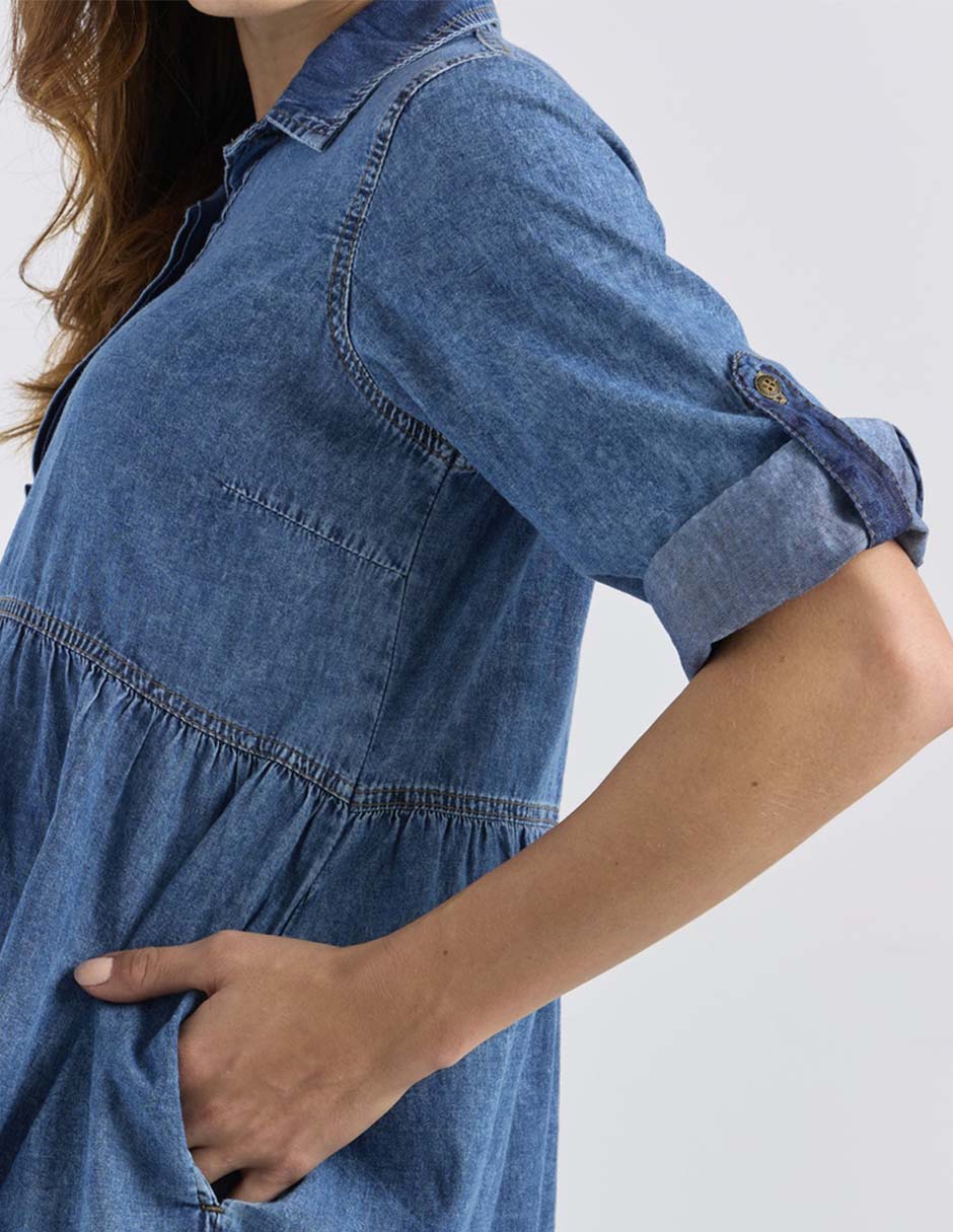 Vestido de maternidad 3/4 casual 5