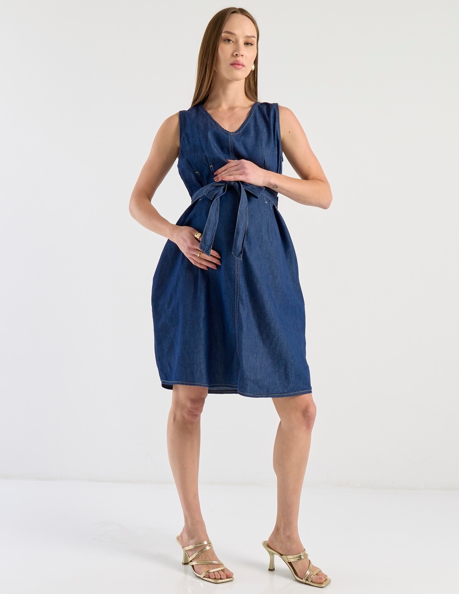 Vestido maternidad arriba de la rodilla casual 3