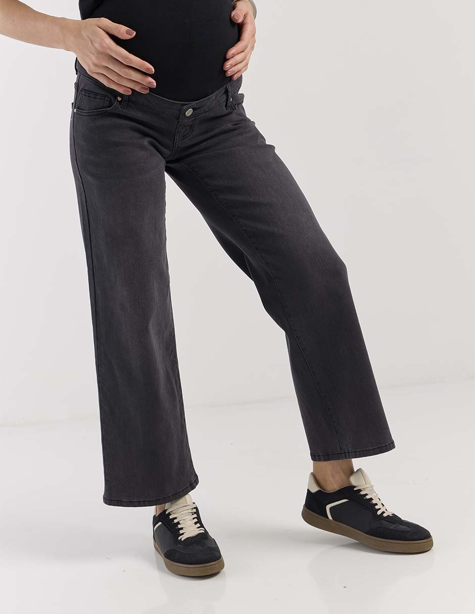 Jeans de maternidad straight cintura alta