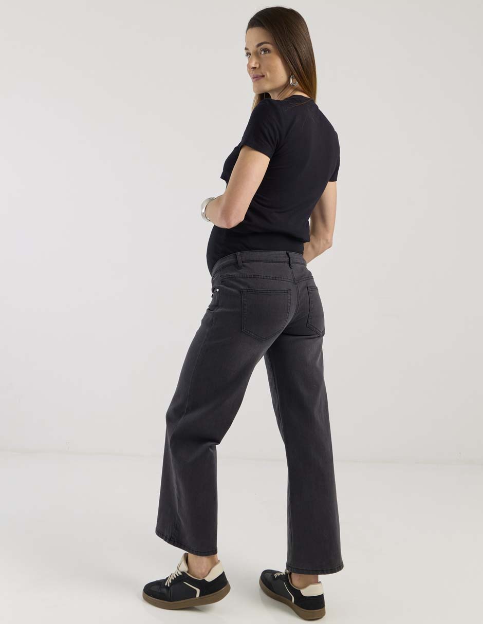 Jeans de maternidad straight cintura alta 2