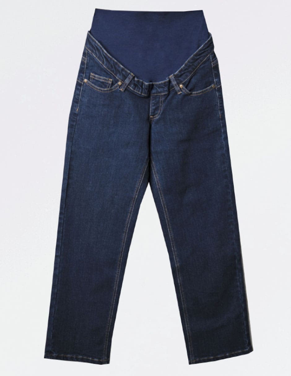 Jeans maternidad relaxed corte cintura 7