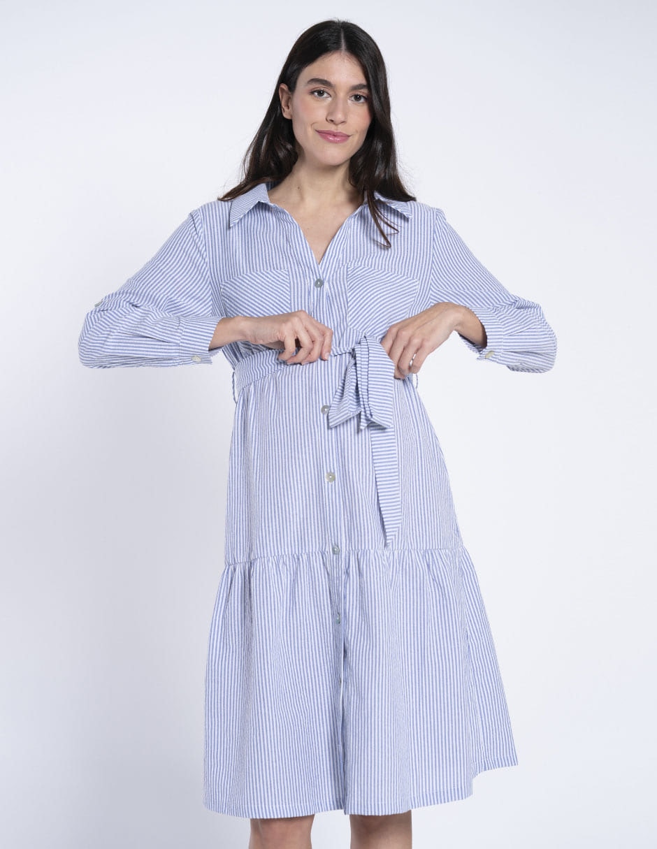 Vestido maternidad arria de la rodilla casual 2